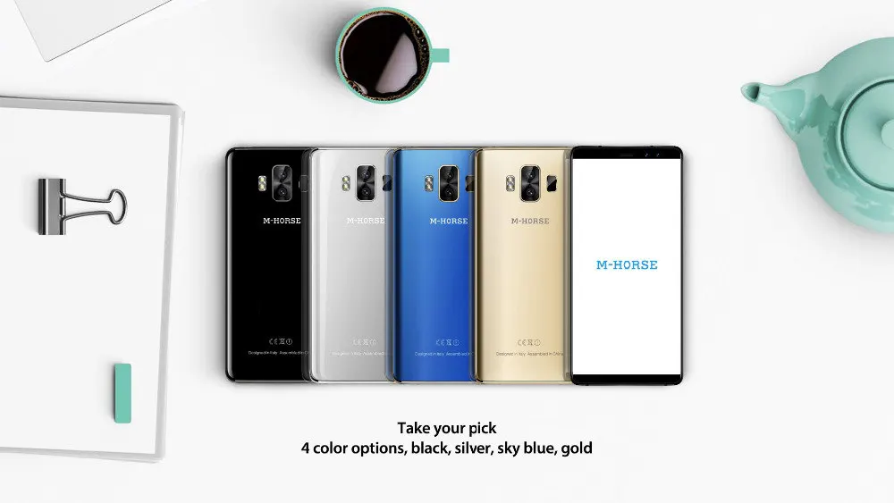 Смартфон M-Horse Pure 1, 5,7 дюймов, экран 1440*720 пикселей, четырехъядерный процессор MTK6737, 4380 мАч, сканер отпечатков пальцев, Android 7,0, сотовый телефон