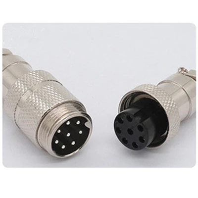 GX16-8D 1 компл. Gx16 Butting авиационный Разъем стыковки Femal& mele 2pin 3pin 4pin 5pin 6pin 7pin 8pin 9pin круговой разъем - Цвет: GX16-8D