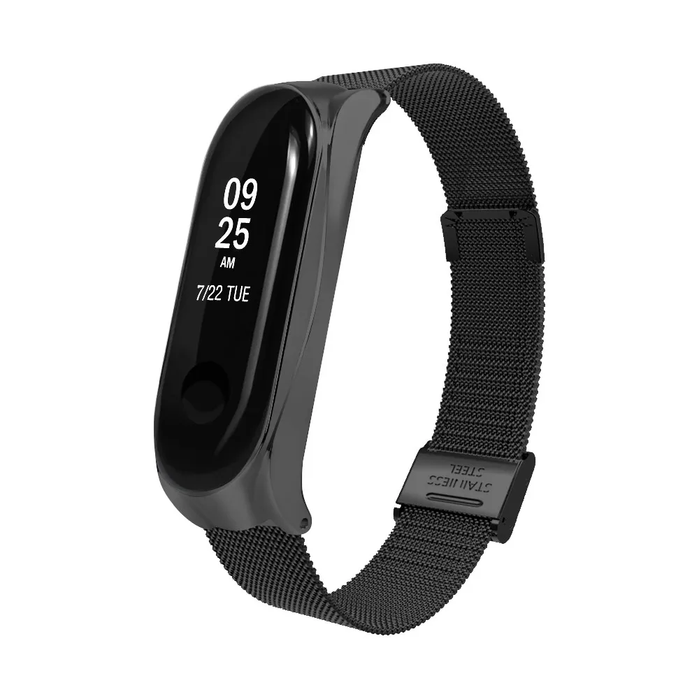 Металлический браслет для Xiaomi Mi Band 3 2019 модные повседневные мужские и женские