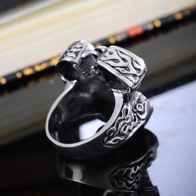 Новинка 2019 мужские кольца FUNIQUE из нержавеющей стали 316L винтажные готика с