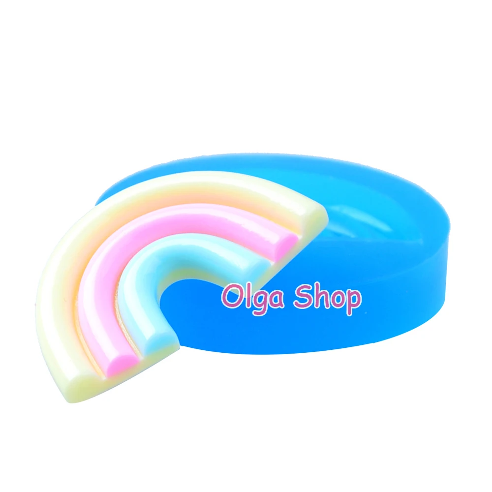 PYL681 44 4 мм Радужная силиконовая форма-Sugarcraft Fondant Candy Making Gum Paste Chocolate смоляная глина