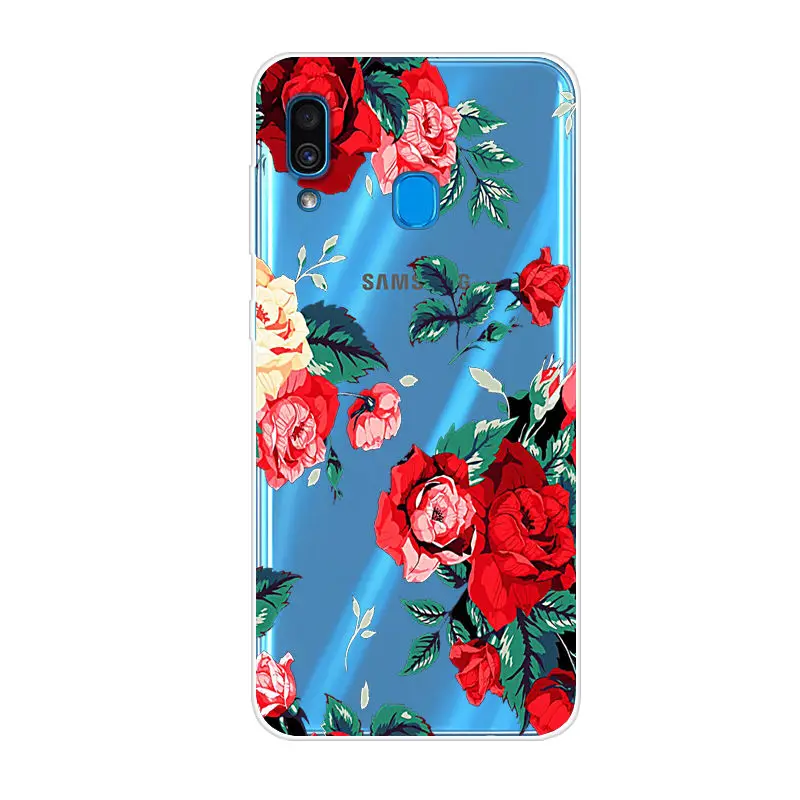 Чехол для Samsung Galaxy A30 силиконовый мягкий чехол из ТПУ телефона A305 A305F задняя крышка