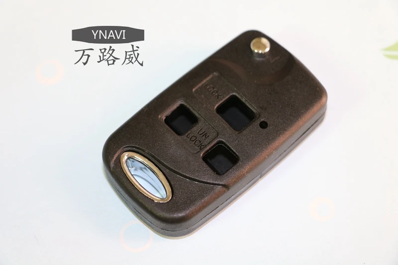 YNAVI Free Shipping Car Key Cover 3 Buttons Fob Replacement Shell Flip Folding Housing Fit For Toyota Camry Toy43 With Logo | Автомобили и