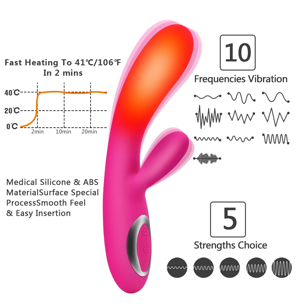 GUIMI теплые фаллоимитаторы вибратор для женщин Kegel тренажер влагалища G spot
