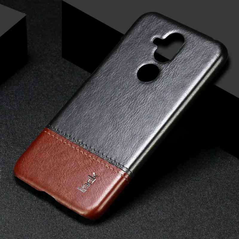 IMAK Ruiyi Series Luxury Skin PU Leather Case for Nokia 8.1 X7 7.1 Plus Hard PC Back Cover NOKIA High Quality Cases |