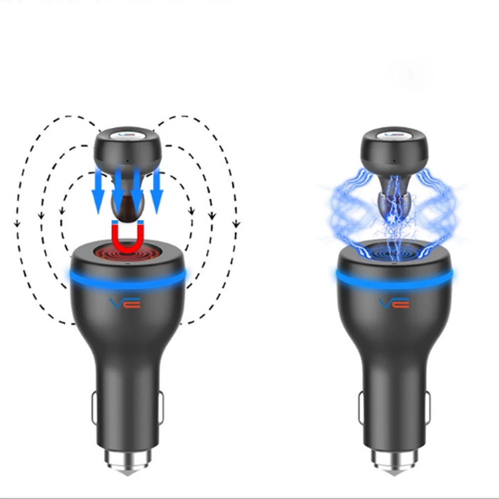 Мини Автомобильное зарядное устройство для мобильного телефона Bluetooth гарнитура