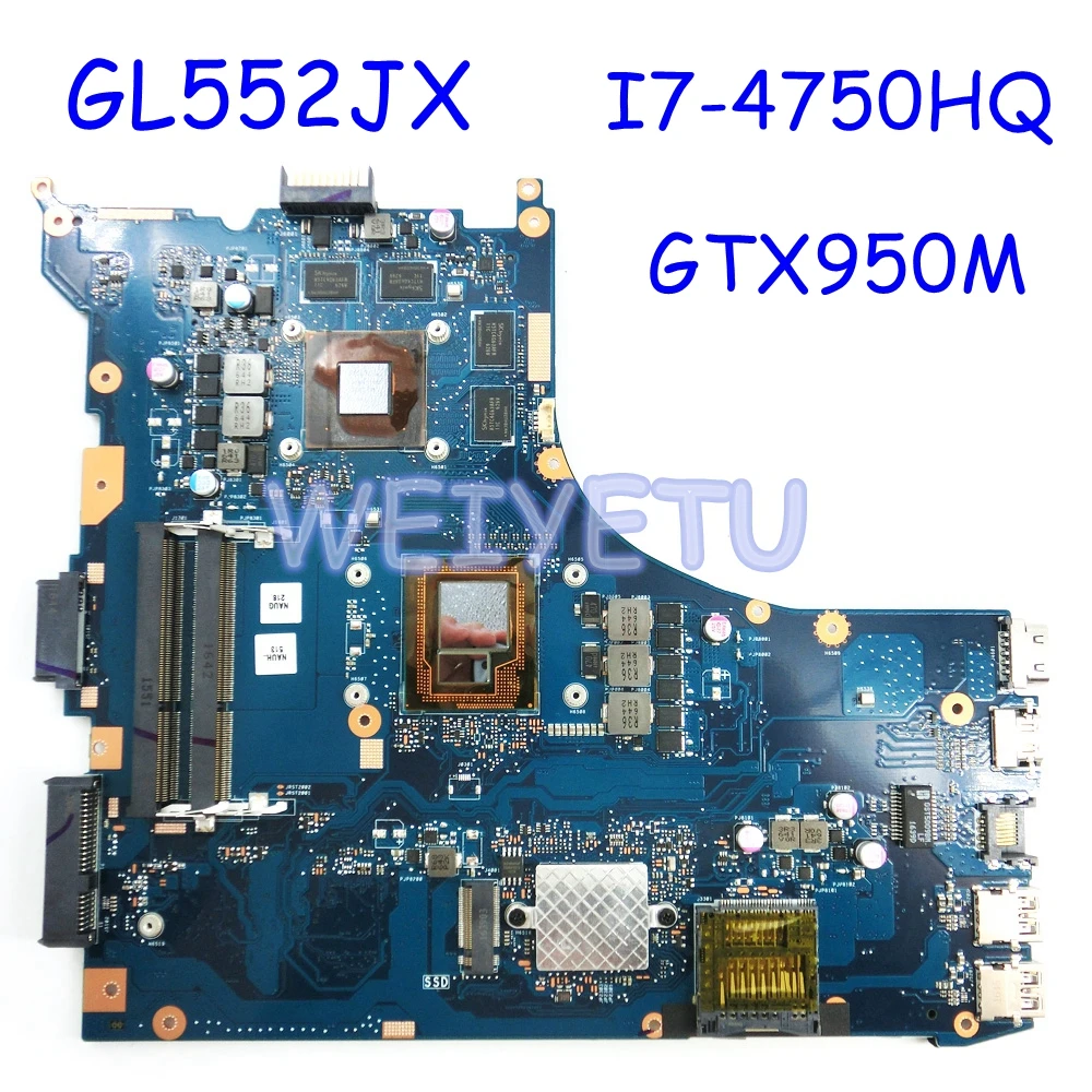 Материнская плата ROG GL552JX MB._ 0M I7 4750 CPU GTX950M для ноутбука REV2.0 ASUS GL552J ZX50J материнская