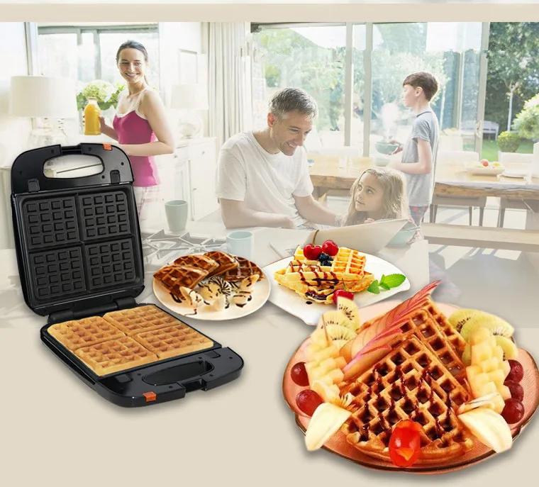 Многофункциональная машина для панни Бутербродница вафельница завтрак барбекю