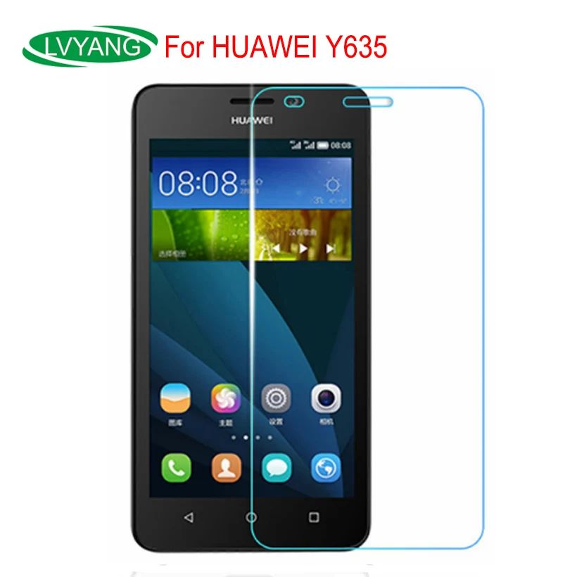 Tempered Glass For Huawei Y635 9H 2.5D Premium Screen Protector Film Y 635 Y635-L01 Y635-TL00 High Quality Cover | Мобильные
