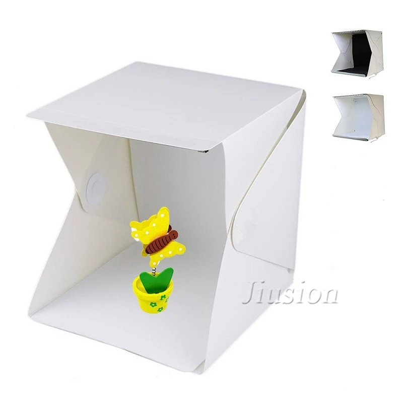 

Mini Lightbox Folding Softbox with LED Lights Portable Photo Box for Photography Studio LED Lighting Room Tent for DSLR Cameras
