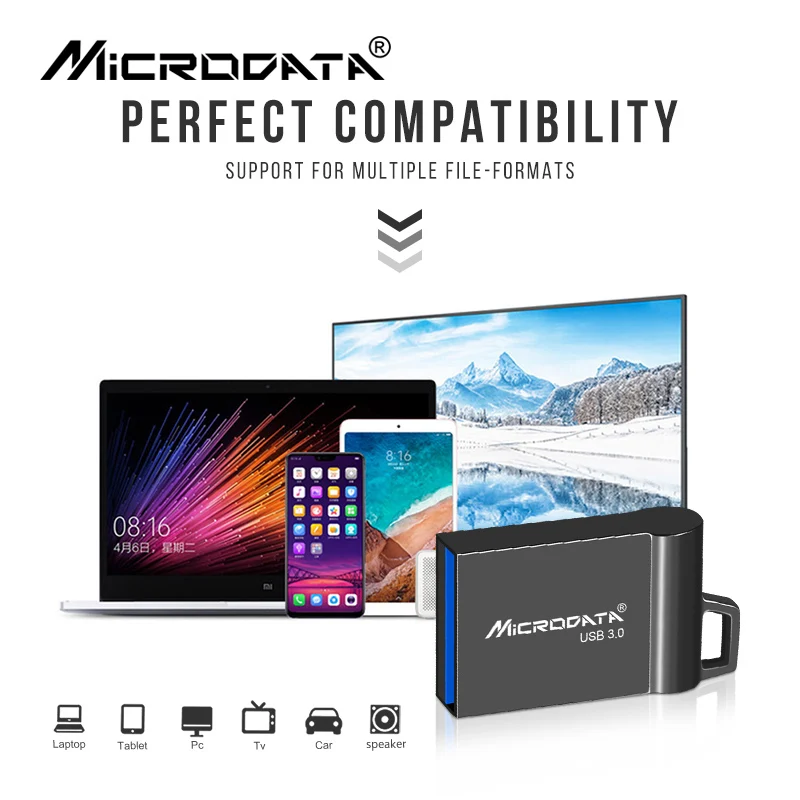 Мини-флешка 64 ГБ флеш-накопитель USB 3,0 32 Гб USB3.0 Флешка 16 ГБ 8 ГБ 4 ГБ Флешка 128 ГБ с подарочным кольцом для ключей новейший u-диск