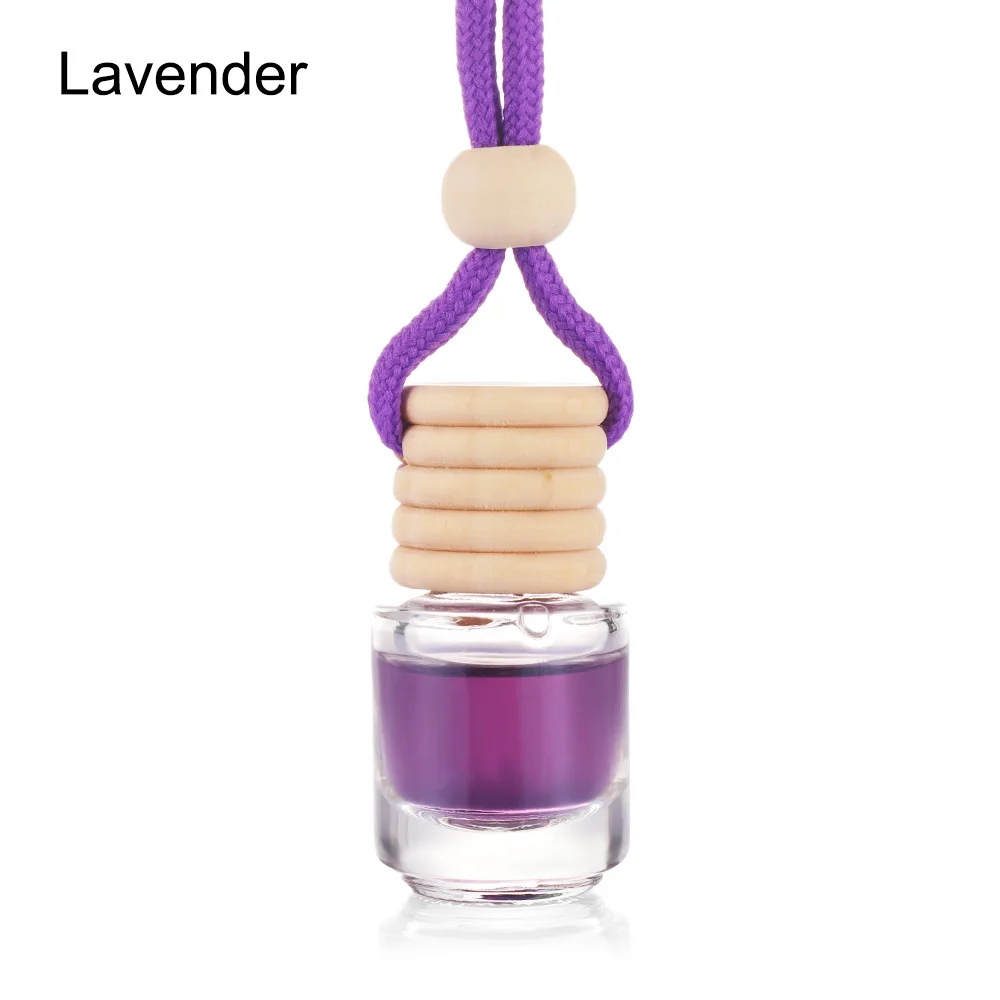 Lavender Автомобильный освежитель воздуха украшения автомобиля Висячие фрукты освежитель воздуха-бутылочка духи - Название цвета: Lavender