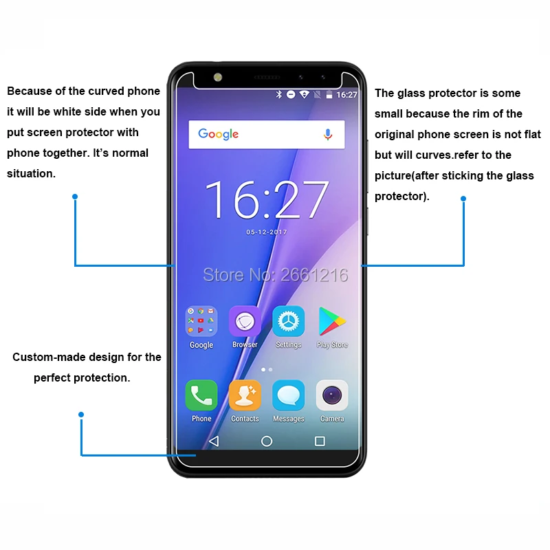 Для Leagoo M9 закаленное стекло 9H 2.5D Премиум Защитная пленка для M 9 5 5&quot|screen protector