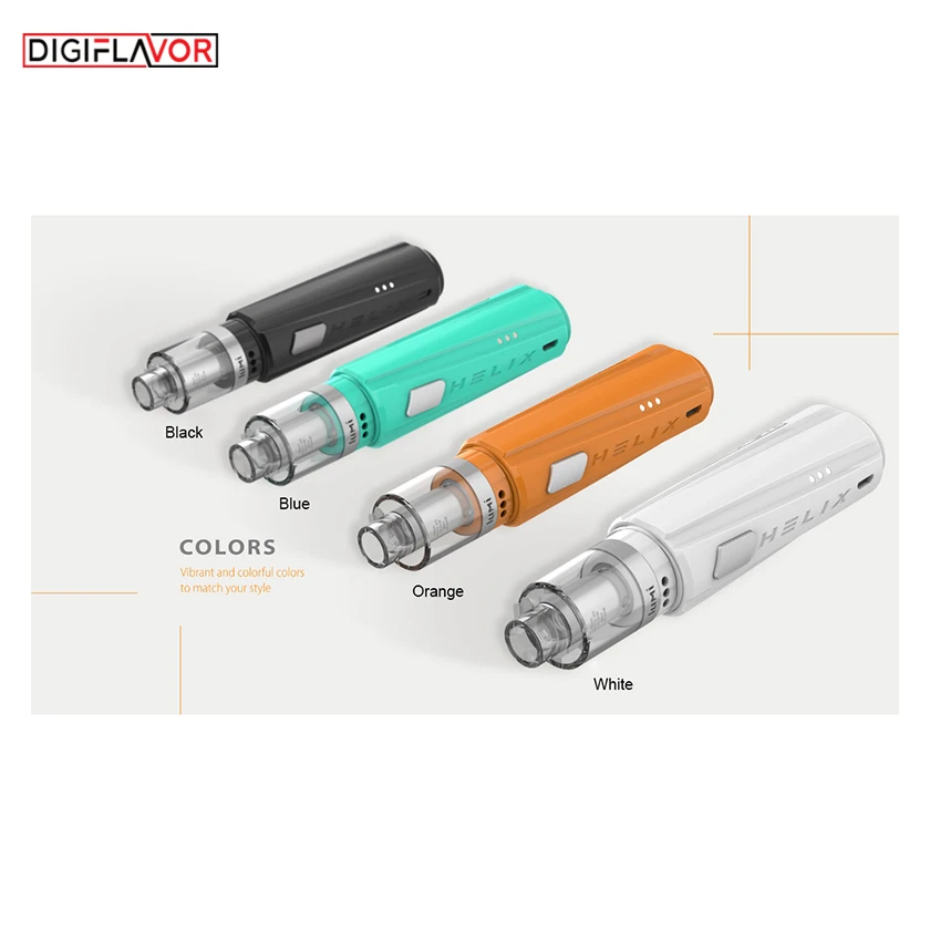 Стартовый набор Digiflavor Helix с атомайзером Lumi для электронной сигареты ручек тремя
