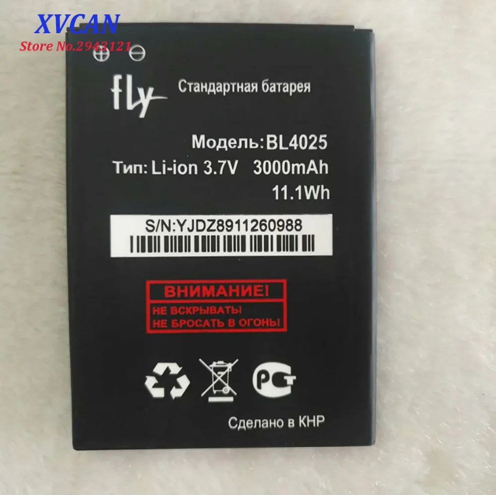 2019 Высококачественный аккумулятор BL4025 для Fly IQ4411 IQ 4411 Li Ion 3000mAh Мобильный телефон