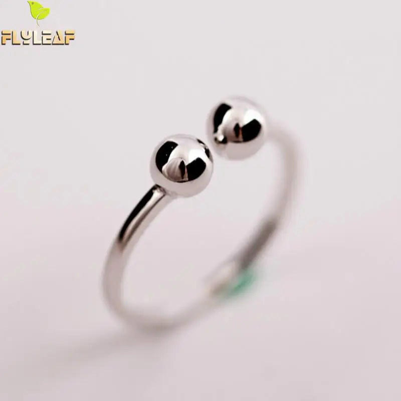 Flyleaf 2020 двойные бусины Открытые Кольца для женщин Высокое качество модные
