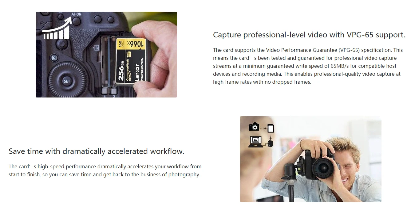 Lexar 1066X Compact Flash 160M карта памяти 32 64 128 ГБ cf-карта 256 ГБ 128 Гб 64 ГБ 32 ГБ флеш-карта памяти Carte Memoire для камеры