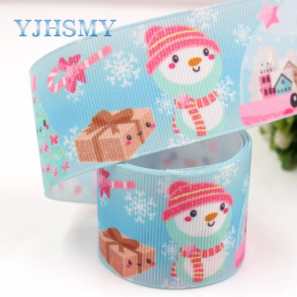 YJHSMY, G-18716-611, 38 мм 10 ярдов мультфильм печатных корсажные ленты, DIY ручной работы аксессуары для волос материал свадебный подарок обёрточная бумага