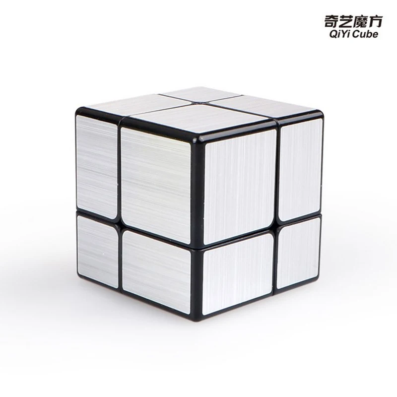 Зеркальные 2x2x2 магический куб Qiyi зеркальные блоки головоломка magico игрушки для