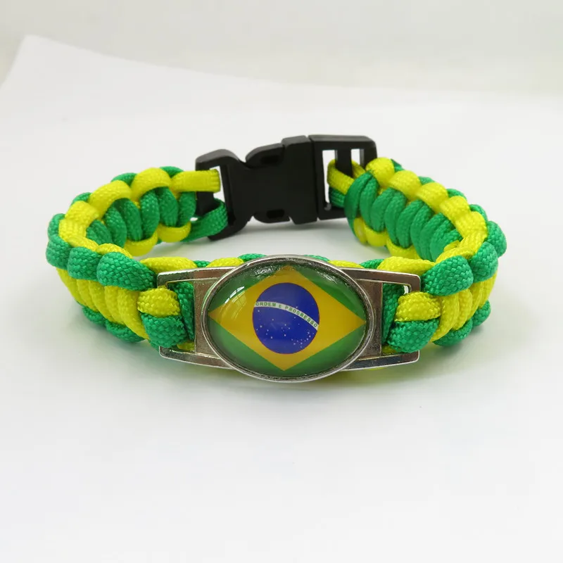 Любовь Бразильский браслет Шарм Бразилия Страна Браслеты Мода brasil жгутовый |