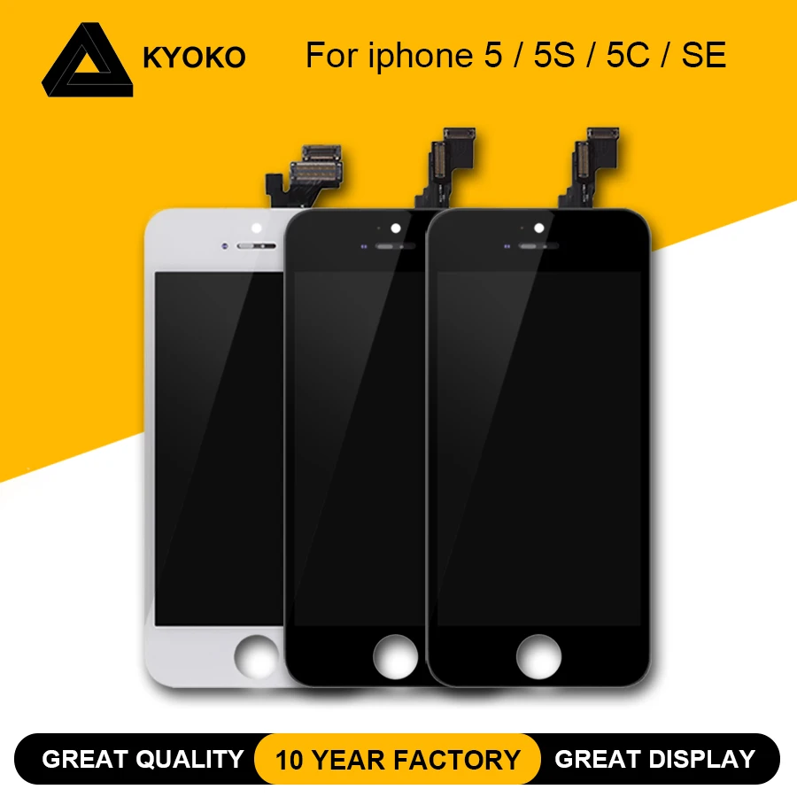 10 шт. AAA дисплей для iPhone 5S se ЖК сенсорный экран 5 5C дигитайзер сборка Замена|Экраны