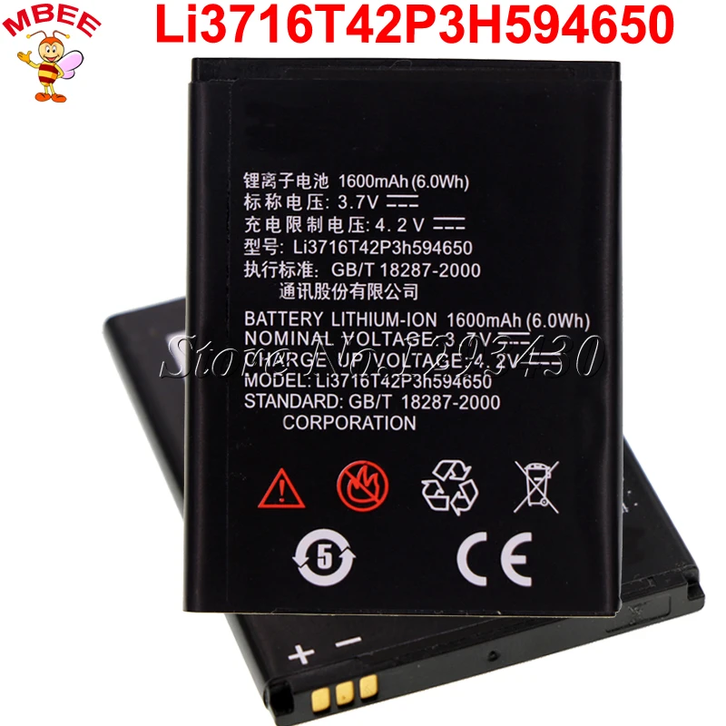 

Li3716T42P3h594650 Battery For ZTE V889S V889M U970 U807 V807 N807 V930 U930 N970 V970 U795 Bateria Accumulator AKKU 1600mAh