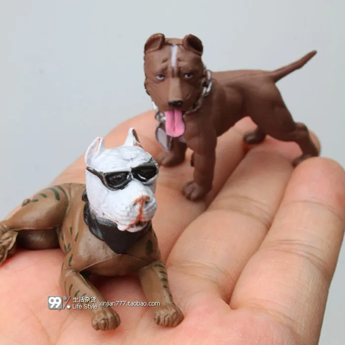 Мини из пластика ABS, имитация моделирование фигуры животное игрушка модель украшения-собачки модель игрушечной модели подарок 15 шт./компл