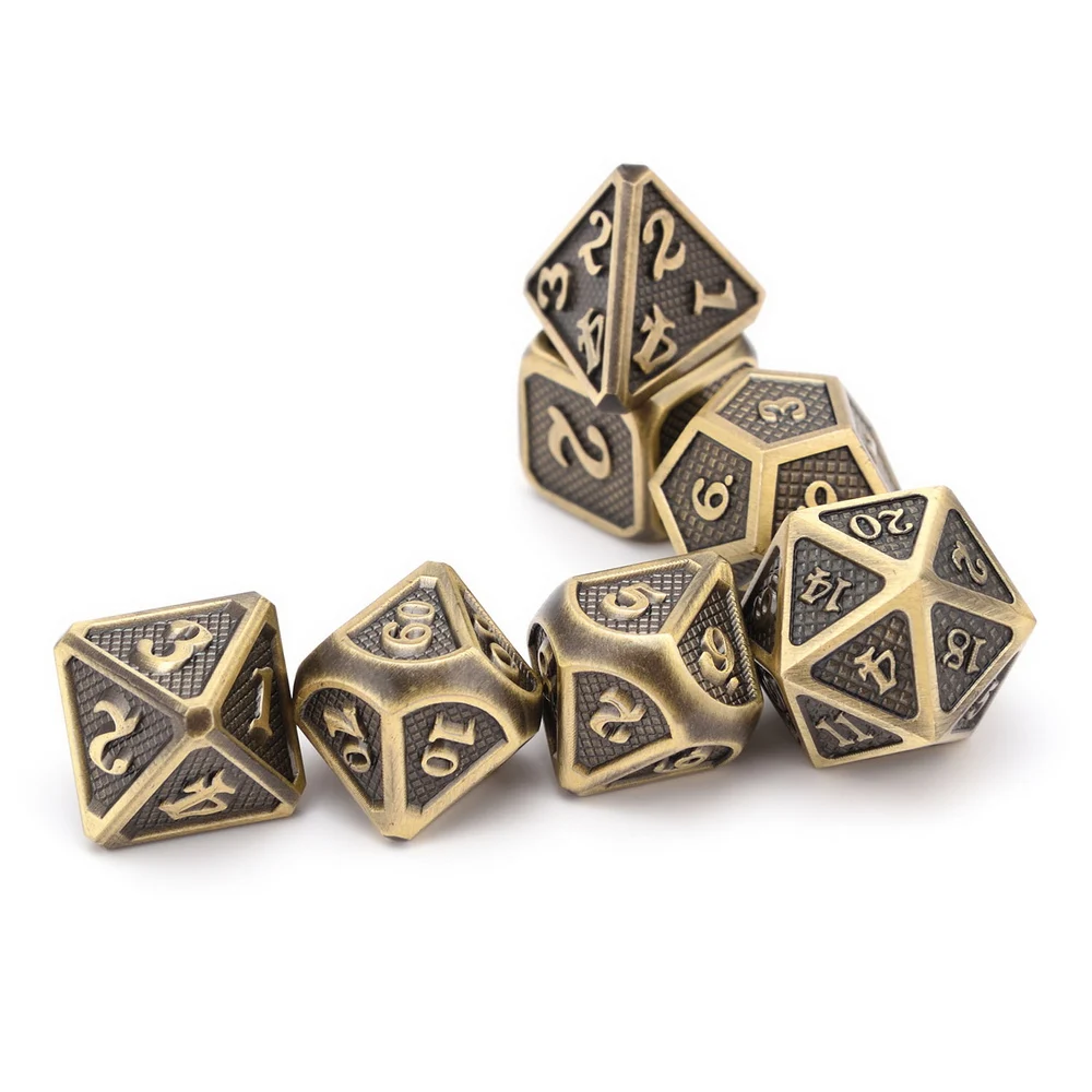 Дракон весы новые металлические игральные кости D4 D6 D8 D10 D12 D20 с мешочком для DnD RPG настольные игры