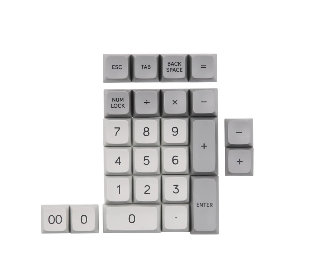 Большой Bone MDA профиль колпачки полный набор Dye-sub ключи в комплекте база Numpad CMYW набор и модификаторы для cherry mx механическая клавиатура