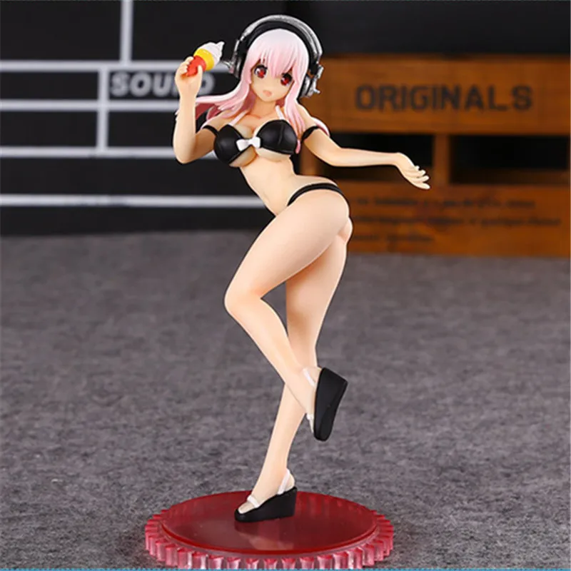 Аниме богиня Мегурине лука HATSUNE MIKU SUPERSONICO бикини ver. Волна ПВХ сексуальные Фигурки