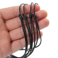 sansango 100pcs 1 5mm black wax cord necklace cord length adjustable for diy craft jewelry making ornament accessories