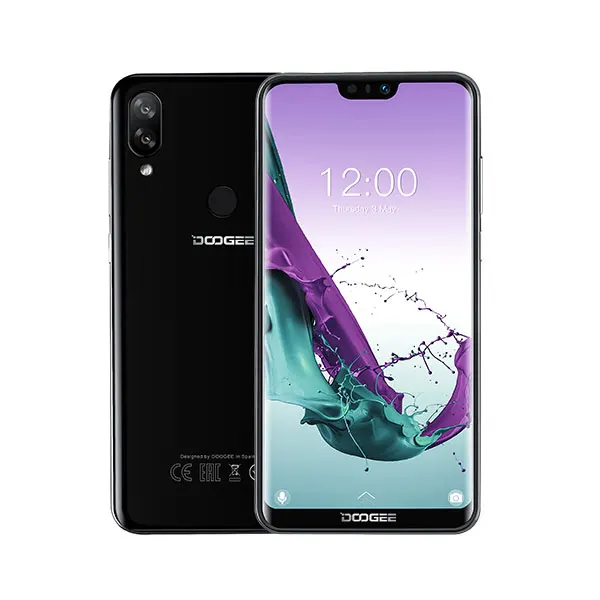 DOOGEE N10 Восьмиядерный 3 ГБ ОЗУ 32 Гб ПЗУ мобильный телефон 5,84 дюймов FHD+ 19:9 смартфон 16 МП камера 3360 мАч Android 8,1 4G LTE мобильный телефон - Цвет: Black