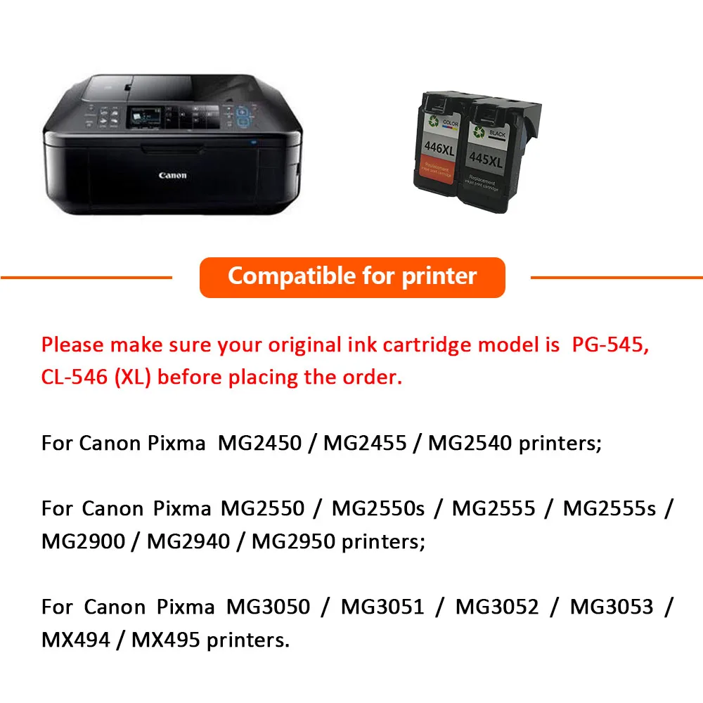 Hisaint 1 шт. CL546 XL заправленный картридж Замена CL 546 для Canon Pixma MG3050 MG3053 MX494 MX495 принтеры