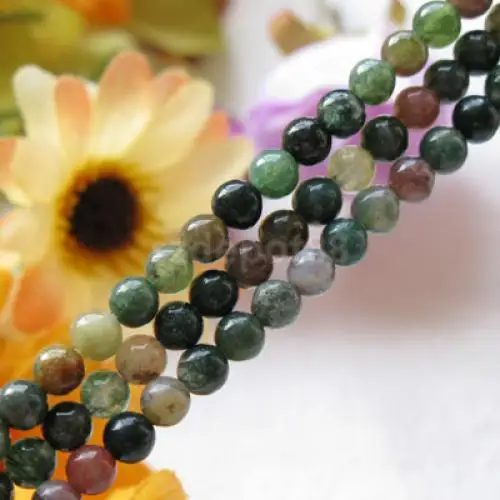 2018 Новое поступление модные круглые бусины в форме крови нитка 4 мм/15 5 дюйма |