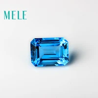 natural deep blue topaz in 15mmx20mm 30ct square cut for jewelry making high quality designer diy loose gemstone