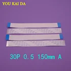 5-100 шт., 30 контактов, FFC FPC, плоский гибкий кабель, 0,5 мм, шаг вперед, длина 150 мм, ленточный гибкий кабель AWM 20624 80C 60 в, строительный