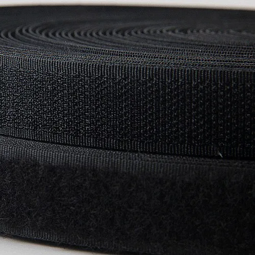 Black 1 пара 2 см* 5 м цвет крючок и петля Клейкая Лента крепежная лента швейные инструменты DIY Одежда Волшебный стикер Adesivo двойной замок лента без клея - Цвет: Black