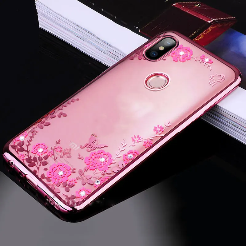 Для Honor 8x Max чехол с блестящим цветком Мягкий силиконовый на 8x6 4 &quotчехол из ТПУ для