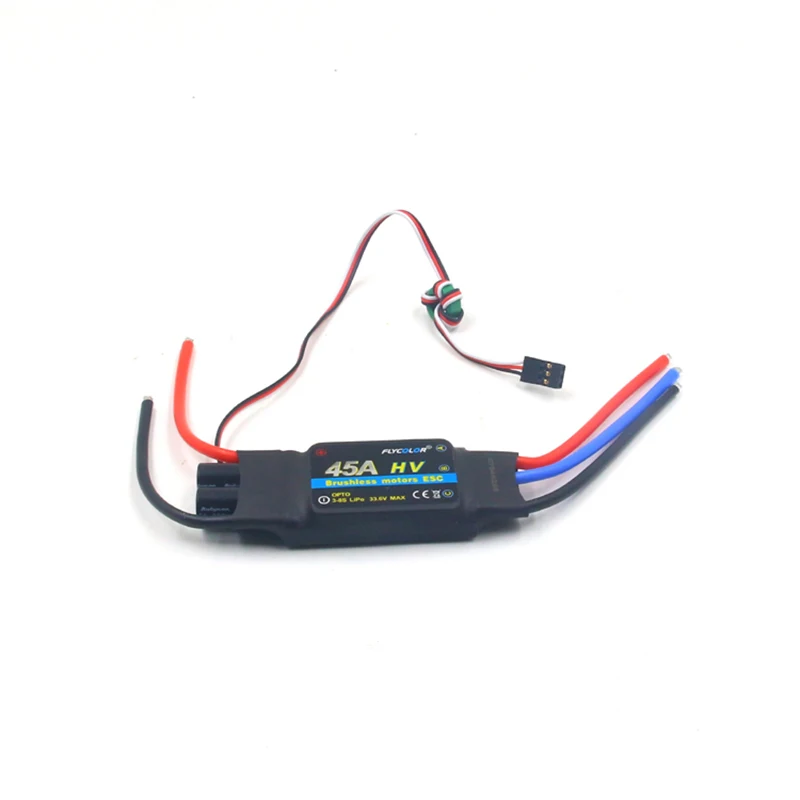 Flycolor 45A контроллер скорости rc самолет бесщеточный ESC 3-8S HV OPTO BEC 2 версии для дрона