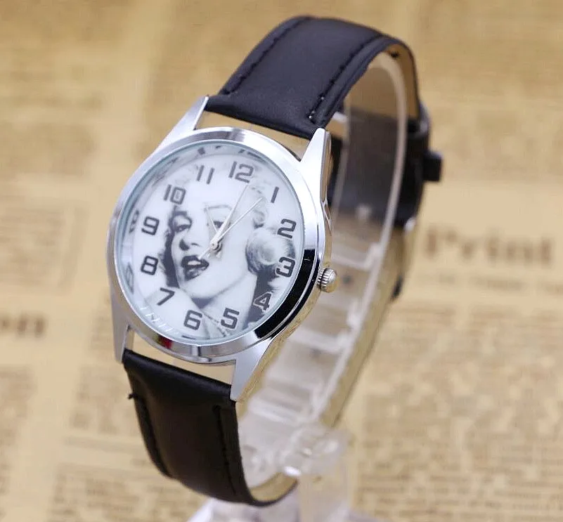 Новые студенческие часы Оптовая цена Продажа сплав кварцевые модные Мэрилин