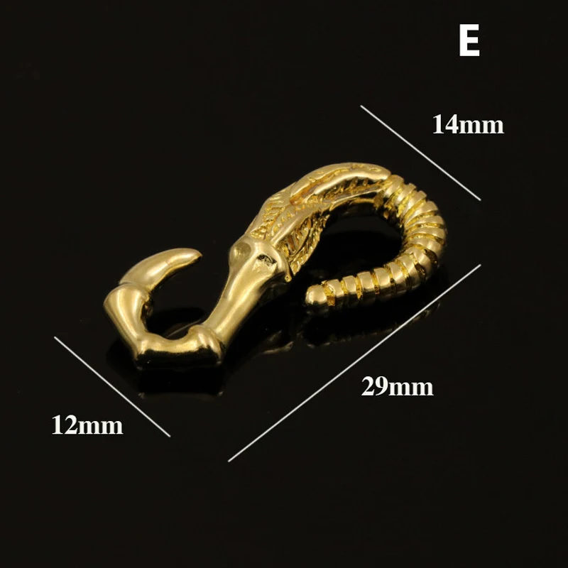 DIY leather craft S shape solid brass buckle 3pcs/lot | Дом и сад