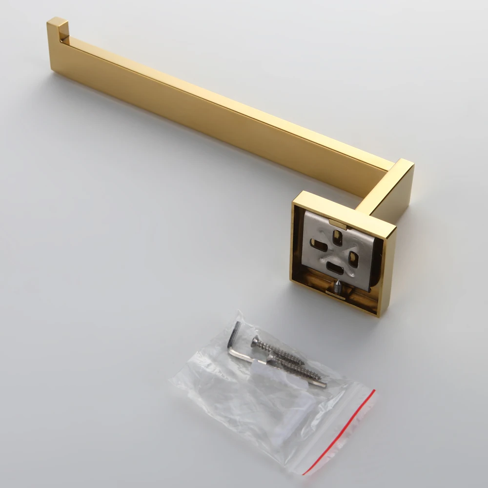 Лейден современный 304 нержавеющая сталь кольцо для полотенец золото Отделка