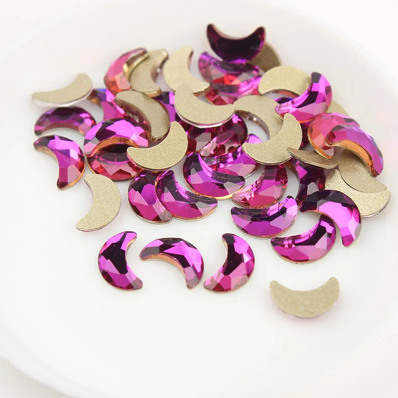 Стеклянные стразы для маникюра с плоской задней поверхностью 5x8 мм 30 шт. | Дом и