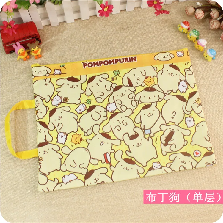 pudding yellow 1 шт. Kawaii My Melody, две звезды, Dog, папка для документов, канцелярские принадлежности, школьные принадлежности для девочек - Цвет: pudding yellow