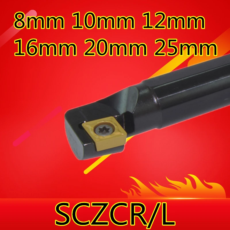 

1 шт. 8 мм 10 мм 12 мм 16 мм 20 мм 25 мм SCZCR06 SCZCR09 SCZCR12 SCZCL06/09/12 токарные инструменты с ЧПУ для правой/левой стороны