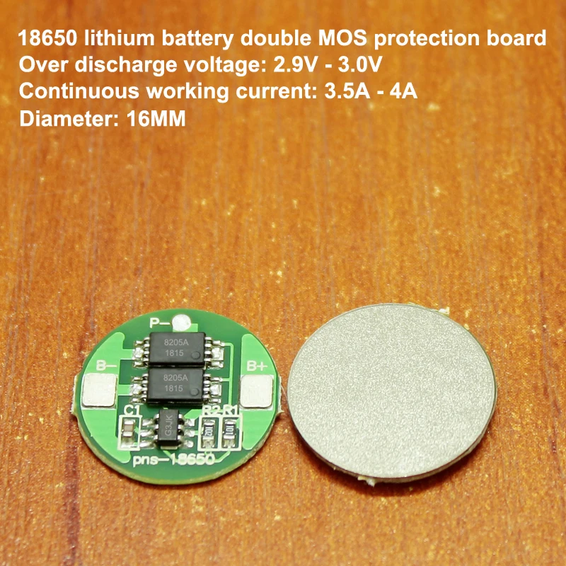 

10pcs/lot 18650 Lithium Battery Double Mos Board Import Precision G3jk Single String Power 6a Current Diy