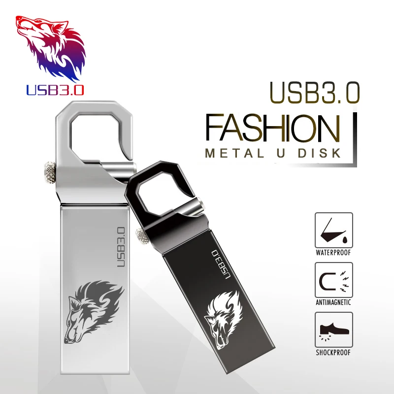 Высокоскоростной USB флеш накопитель 128 ГБ 3 0 Металлический 64 32 16 8 браслет лучший