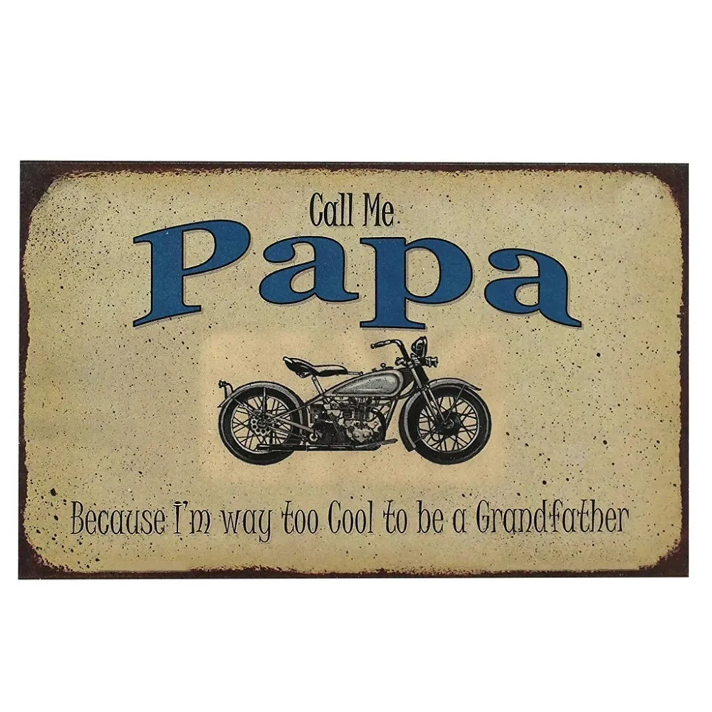 Винтажный автобус мотоцикл автомобиль металлическая Лицензия Ретро Стиль