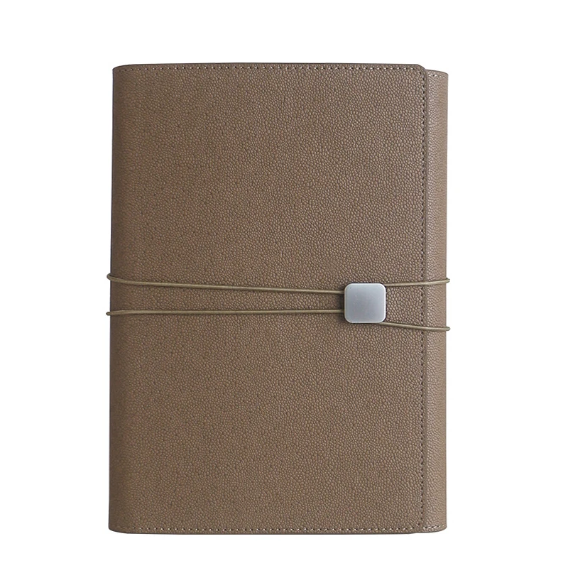 Light Brown A5 Office Planner Business Notebook School Stationery Supplies Loose-leaf Notebook Agenda Planner Organizer Bullet Journal - Цвет: Light Brown