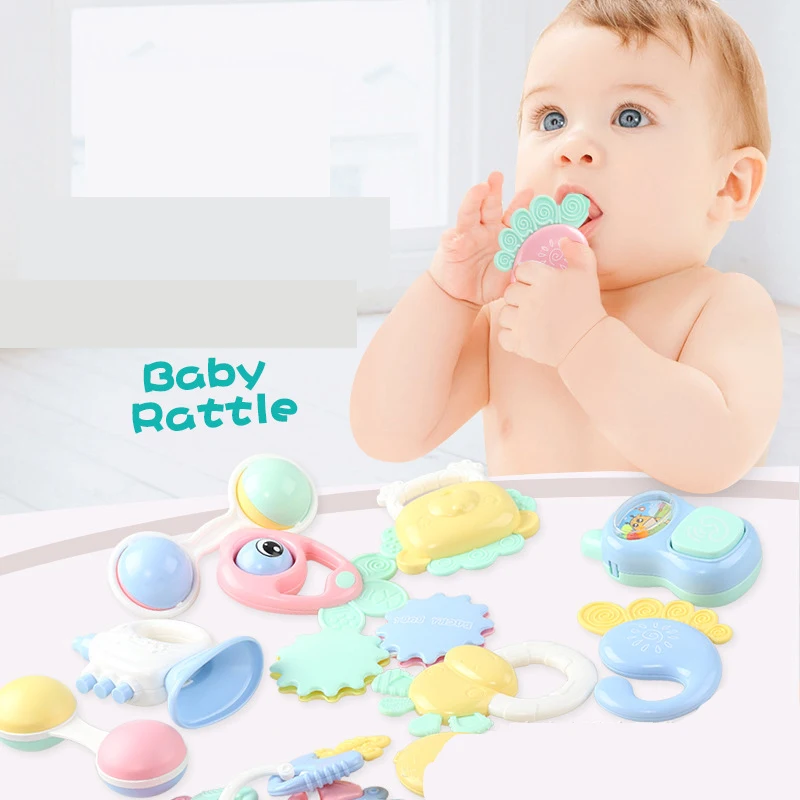 Детские погремушки мобильные игрушки пластиковые милые Ручные кольцо игрушка